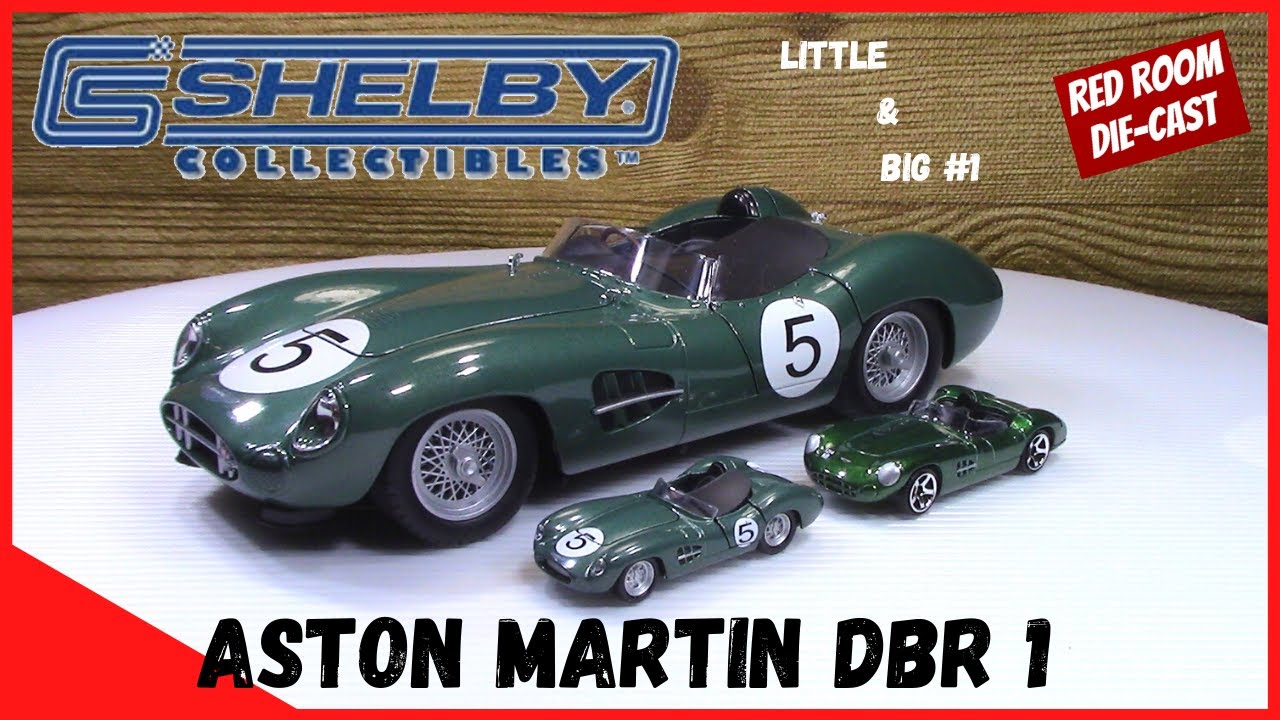 希少！Shelby Collectibles Aston Martin DBR1 LITTLE & BIG - ASTON MARTIN DBR1 - By SHELBY COLLECTIBLES - YouTube
