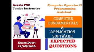 Famous Junior Instructor COPA| Computer Fundamentals & Application Software| #psc  #degreelevelmains Net Worth