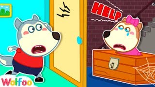 Wolfoo, Help me!   Lucy stuck playing hide and seek   Learn safety tips for kids Wolfoo channe