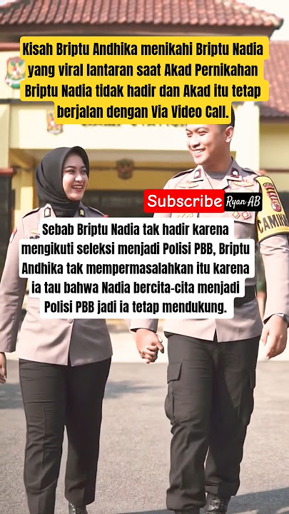 Pernikahan Briptu Andhika & Briptu Nadia Via Video Call #viral #menikah #shorts