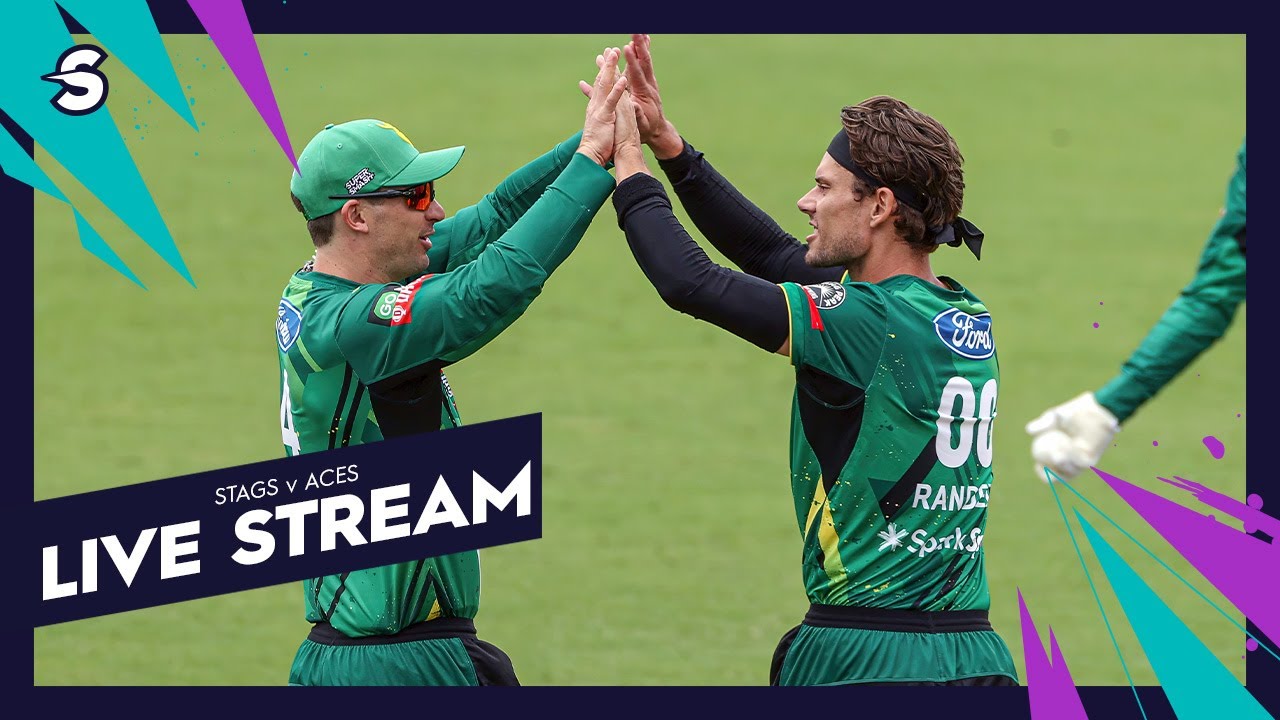 Super Smash LIVE | Central Stags vs Auckland Aces