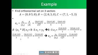 Dr  Emanuel's part 4 of lecture 9 Linear Vector Spaces