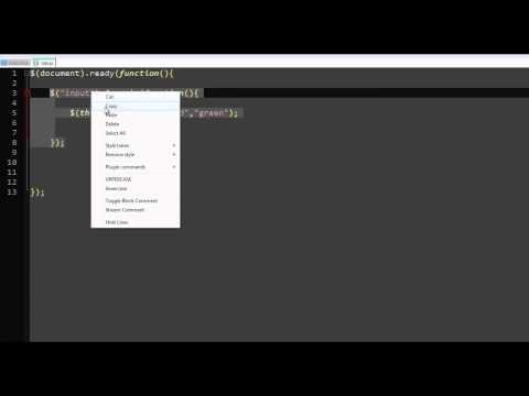 jQuery Tutorial- 27 focusIn(), focusOut() ,hover()