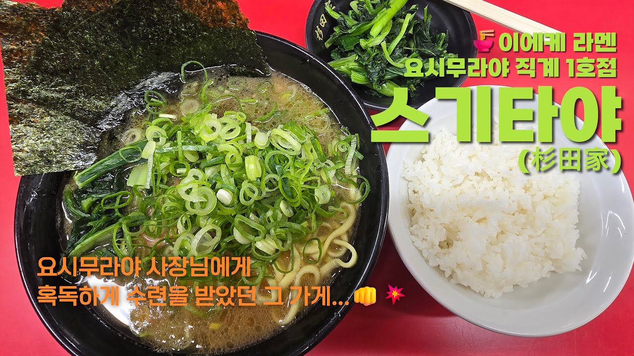 [일본 요코하마] 💥🍜이에케 라멘 요시무라야 직계 1호점 - 스기타야 (杉田家)