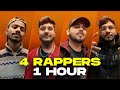 4 rappers one hour challenge  india  hindi