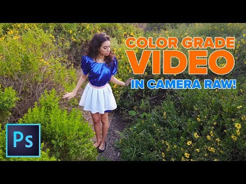 How to Color Grade VIDEO in PHOTOSHOP Camera Raw. AMAZING!