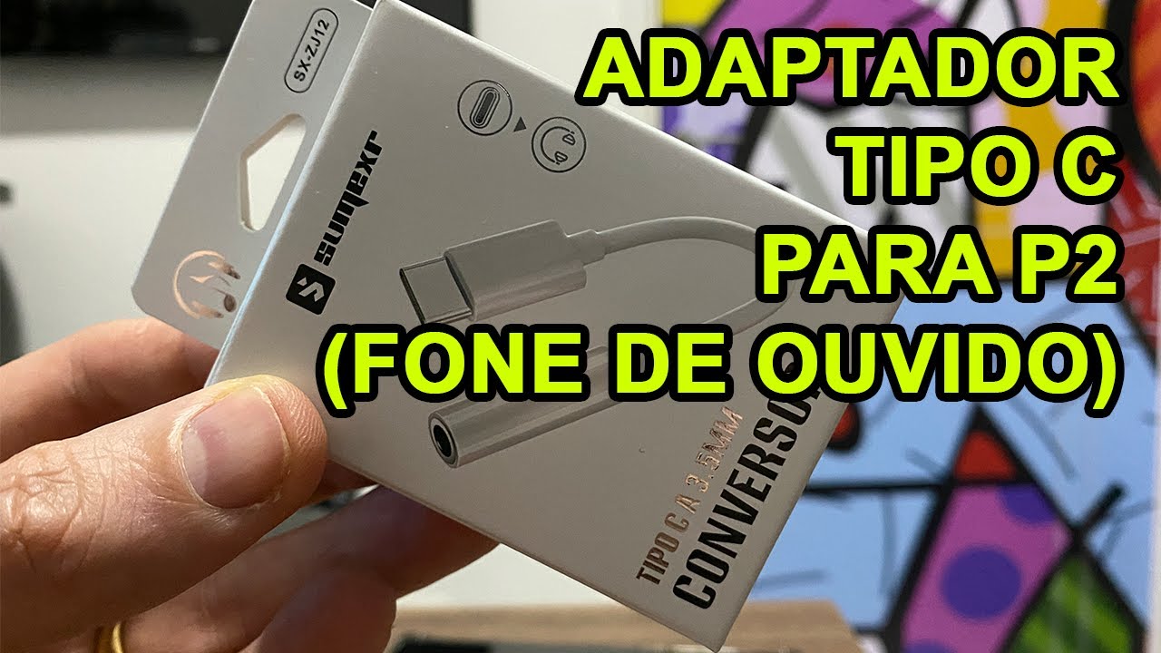 adaptador tipo c para p2 p/ Celular samsung Xiaomi usb-c para conector de  fones Sumexr SX-ZJ12 - YouTube