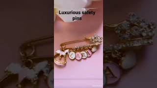luxurious safety pins fashion #shorts #trending #youtubeshorts