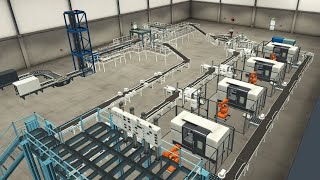 Factory I/O - Production line with SCADA system