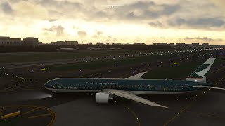 (4K) Full Flight/ Ultra Settings/ Manila - Hongkong/ Cathay Pacific Boeing 777-300ER/ MSFS 2020