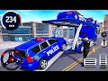 Police Cargo Truck Transporter Simulator - Police Vehicle Transport Trailer - Android GamePlay