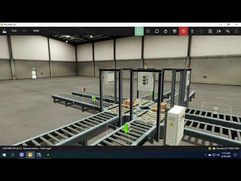 Traffic Light Simulation using S7 1200 Siemens PLC and Factory IO - YouTube