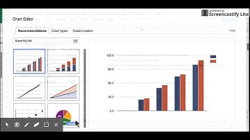 Density of Water Silent Tutorial  Using Google Sheets to Calculate [Unit 1 Lesson 7]