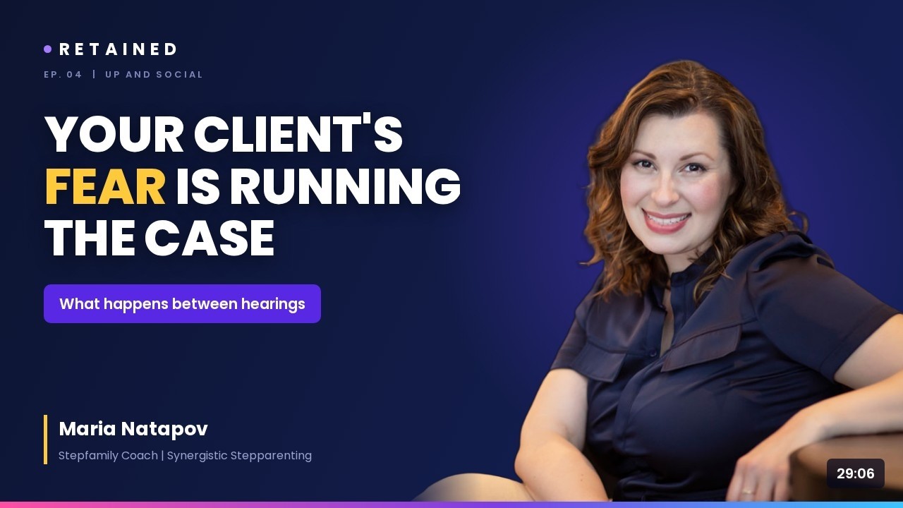 Cover art for the Retained episode Your Client's Fear Is Running the Case | Maria Natapov