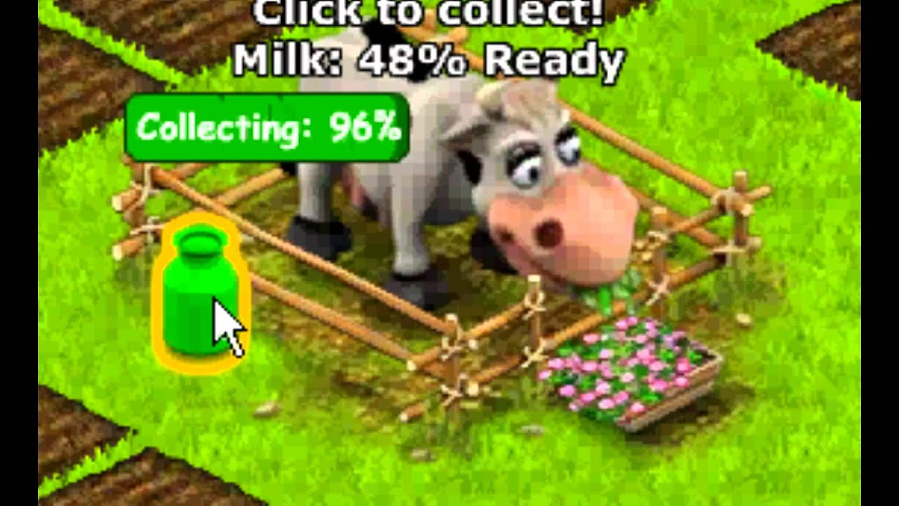 Country Life Facebook Game Start Game/ Harvest / Cow Milk/ Plots(HD