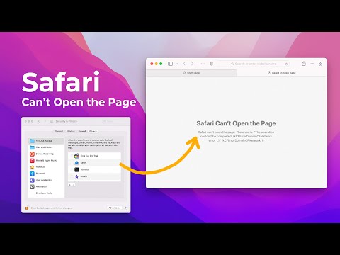 Safari Can't Open the Page - Error (kCFErrorDomainCFNetwork:1) Solved - Safari Permission Access