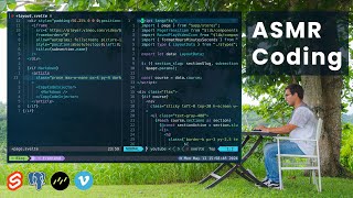 ASMR  Coding a video courses platform (in nature) | No Talking