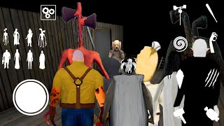Playing As Granny, Evil Nun, Slendrina, Nosferatu, Mr Meat, Siren Head, Pipe Head & Rod In GRANNY 2 screenshot 5