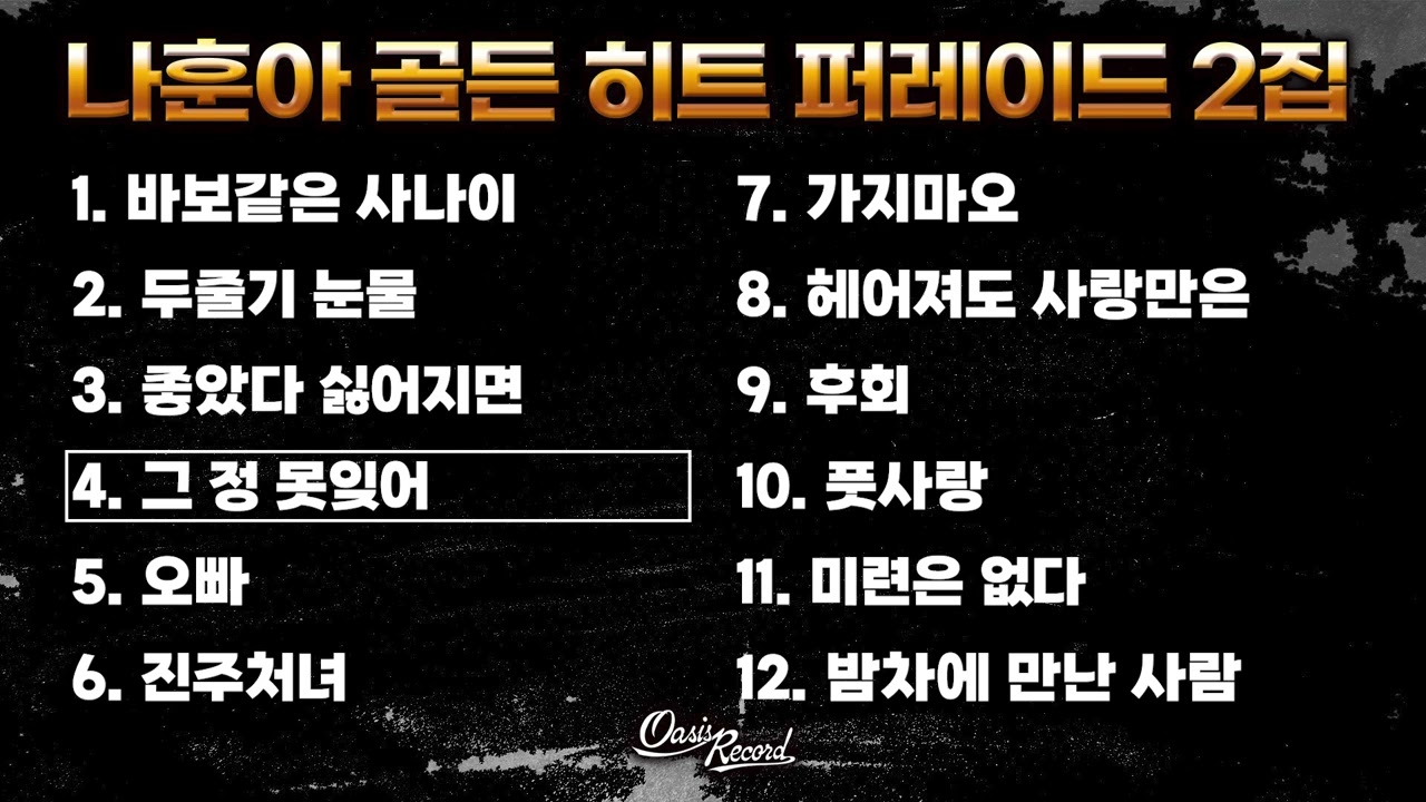 나훈아 골든 히트 퍼레이드 2집ㅣ오아시스레코드