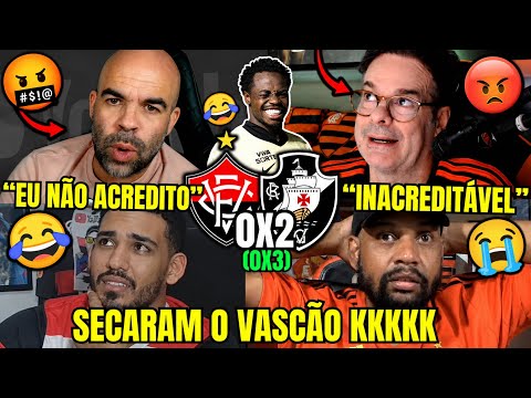 🤬REAÇÕES DOS RIVAIS E FLAMENGUISTAS SECANDO O VASCÃO | REACT VITÓRIA 0X2 VASCO VAMOS RIR KKKKK