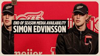 Simon Edvinsson Detroit Red Wings Season Ending Media | April 17, 2026