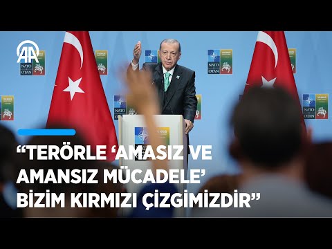 CANLI-Cumhurbaşkanı Erdoğan: Terörle 'amasız ve amansız mücadele' bizim kırmızı çizgimizdir