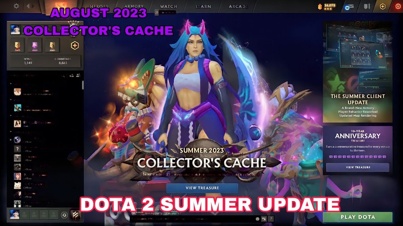 DOTA 2 COLLECTOR'S CACHE | SUMMER UPDATE NEW COLLECTOR CACHE 2023 - YouTube