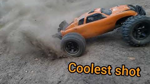 Traxxas Rustler VXL 2wd 1/10 slow motion on 2s lipo