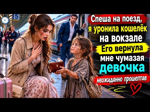Спеша на поезд, я уронила кошелёк на вокзале Его вернула мне чумазая девочка неожиданно прошептав