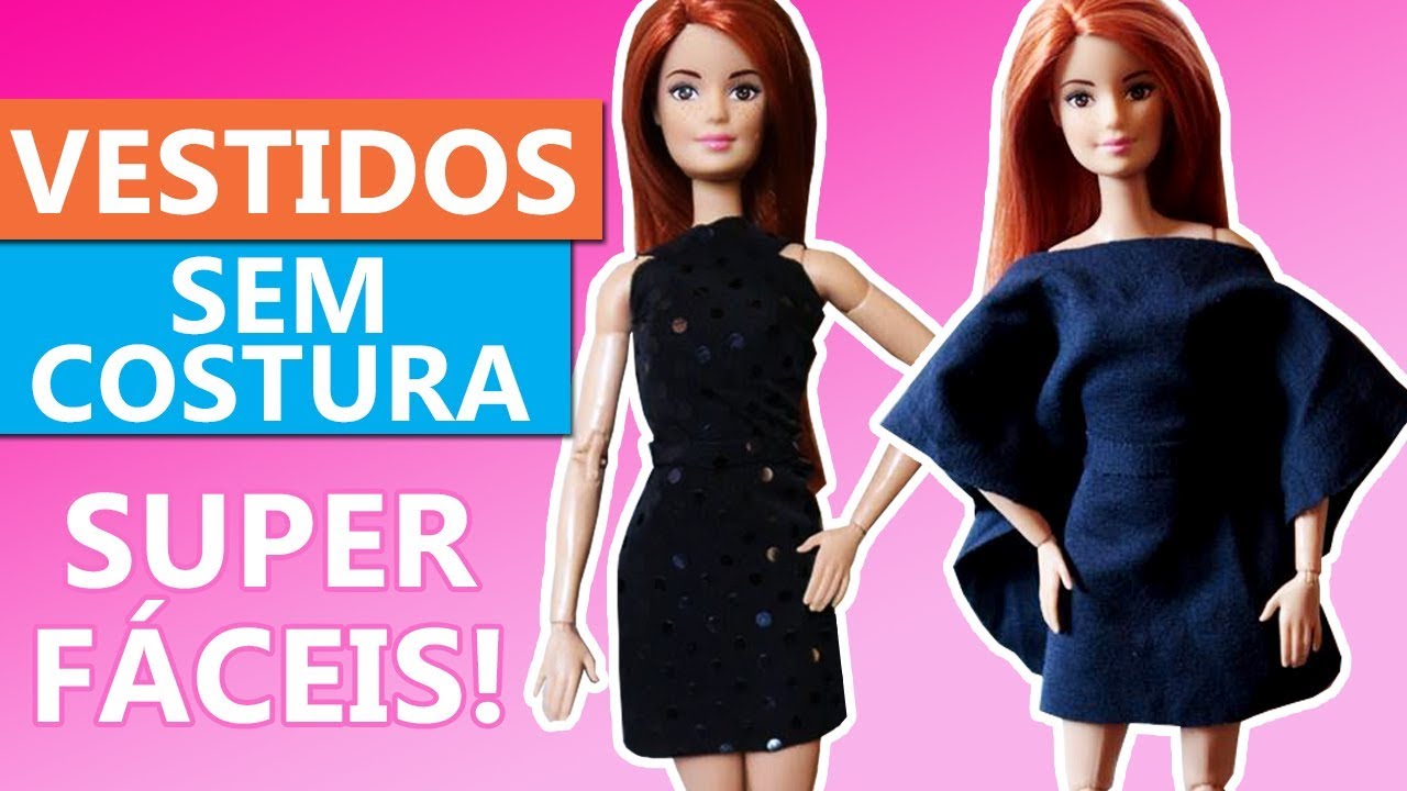 Como Fazer Macacão para Barbie Sem Costura ou Com Costura