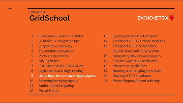 Bitwig Grid School 09 - Using Logic for Unusual Triggers & Gates