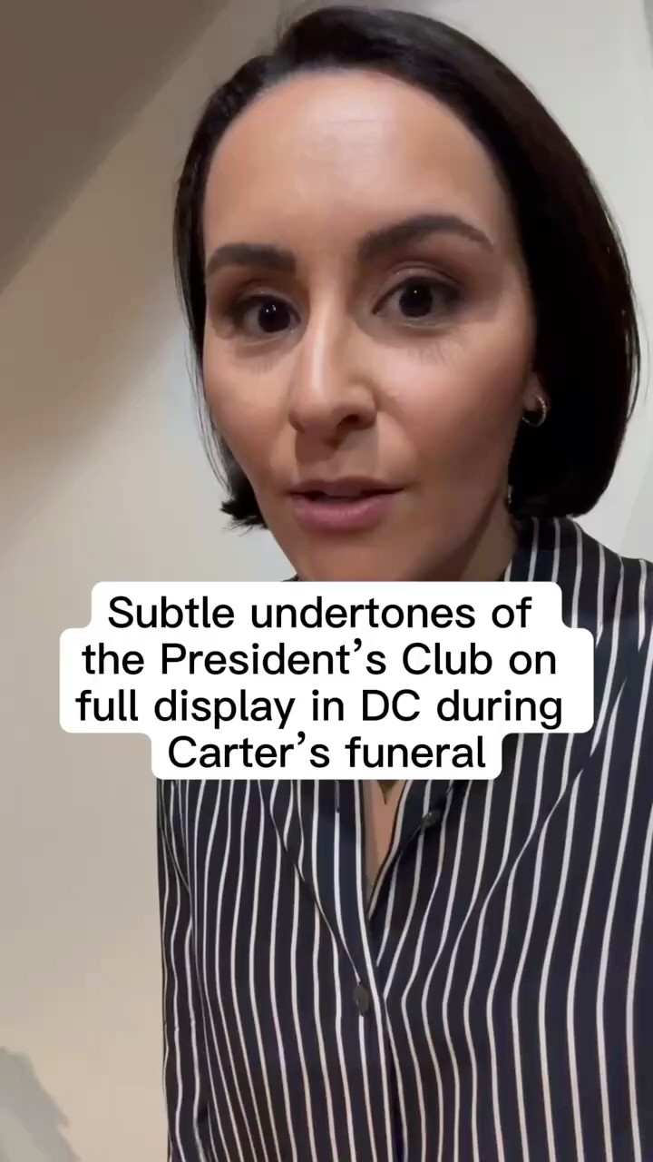 Subtle undertones of the President's Club on full display in DC during Carter's funeral