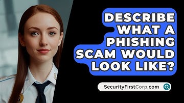 Describe What A Phishing Scam Would Look Like? - SecurityFirstCorp.com