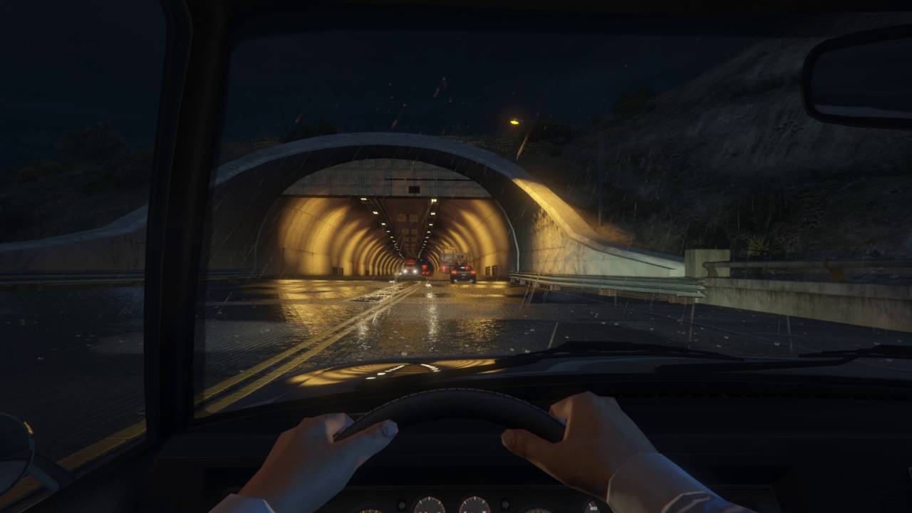 GTA V 'Rainy Nights' - Highway 1 Cruise