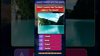 Which Country Has The MOST Lakes? 🌊🤯 #shorts #quiz #geography #facts #countries #trivia