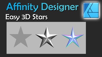 Easy 3D Star in Affinity Designer | Step by Step Tutorial