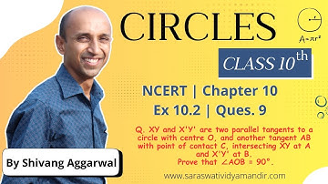 Circles Class 10 | NCERT Chapter 10 | Exercise 10.2 Question 9 | Parallel Tangents Theorem