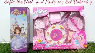 Sofia The First Doll And Birthday Set Toy Unboxing