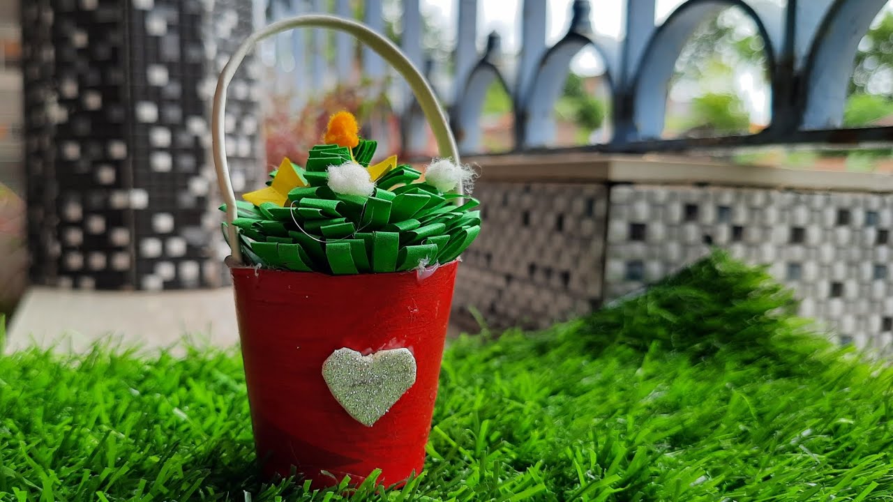 DIY Flower Pot Out Of Disposable Paper Cup || Best Out Of Waste ...