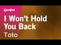 Karaoke I Won't Hold You Back - Toto *