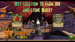Wizard101: The BEST Location To Farm Ore And Stone Block!