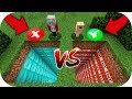 BEBE NOOB Y MAYA VS AGUJERO TROLL EQUIVOCADO ¿SOBREVIVIRAN AL TROLLEO EN MINECRAFT?