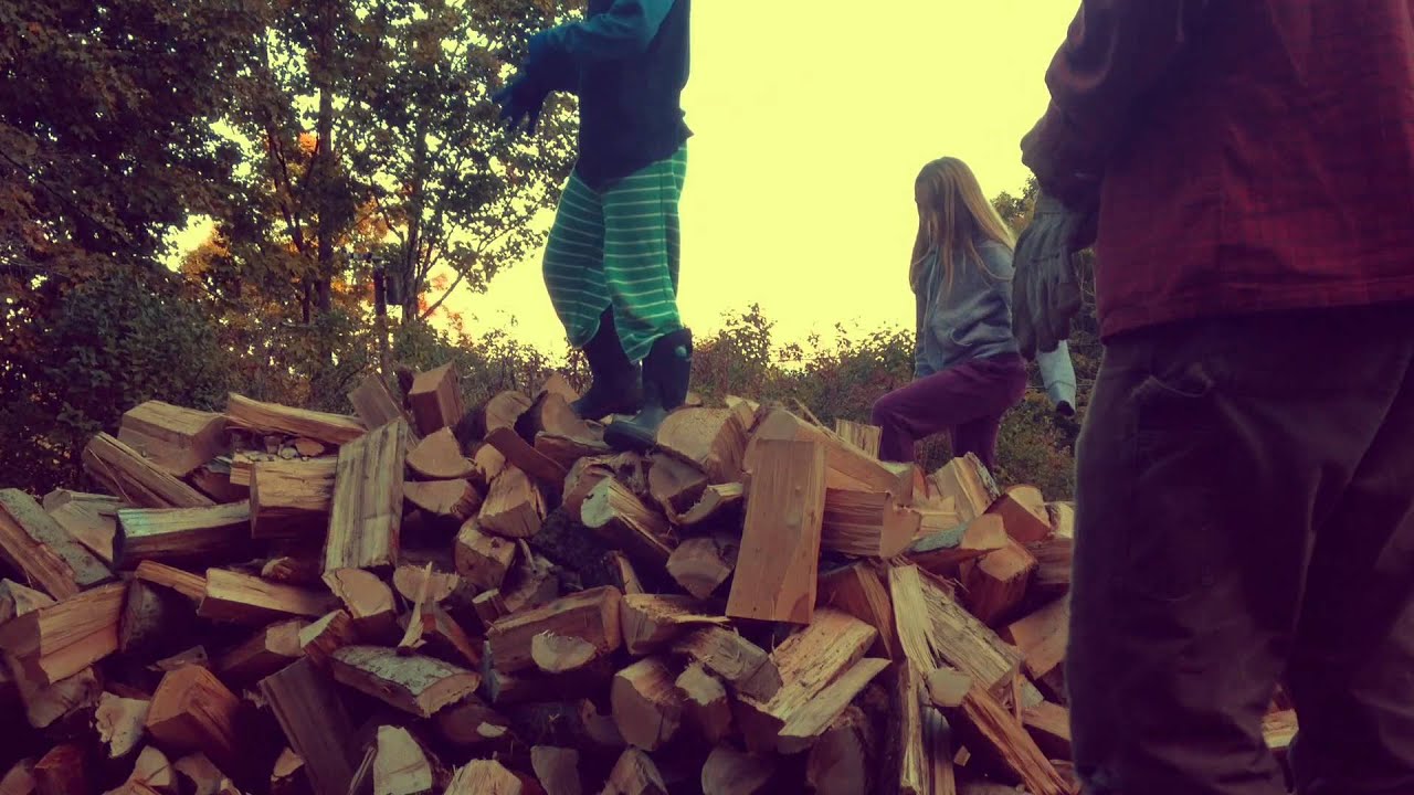 Stacking Firewood (produced 100% on my iPhone 5c) - YouTube