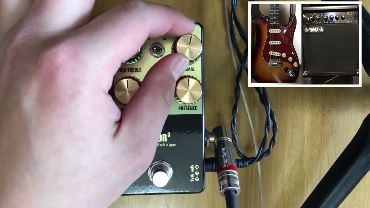 Ramble FX Marvel Drive V3（hand made pedal factory clone)を好きに弾く動画