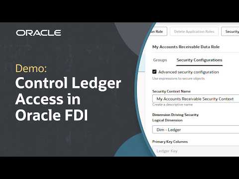 How to Use Advanced Security in Oracle Fusion Data Intelligence