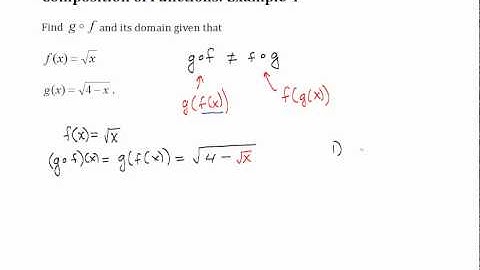 Composition of Functions - Example 4