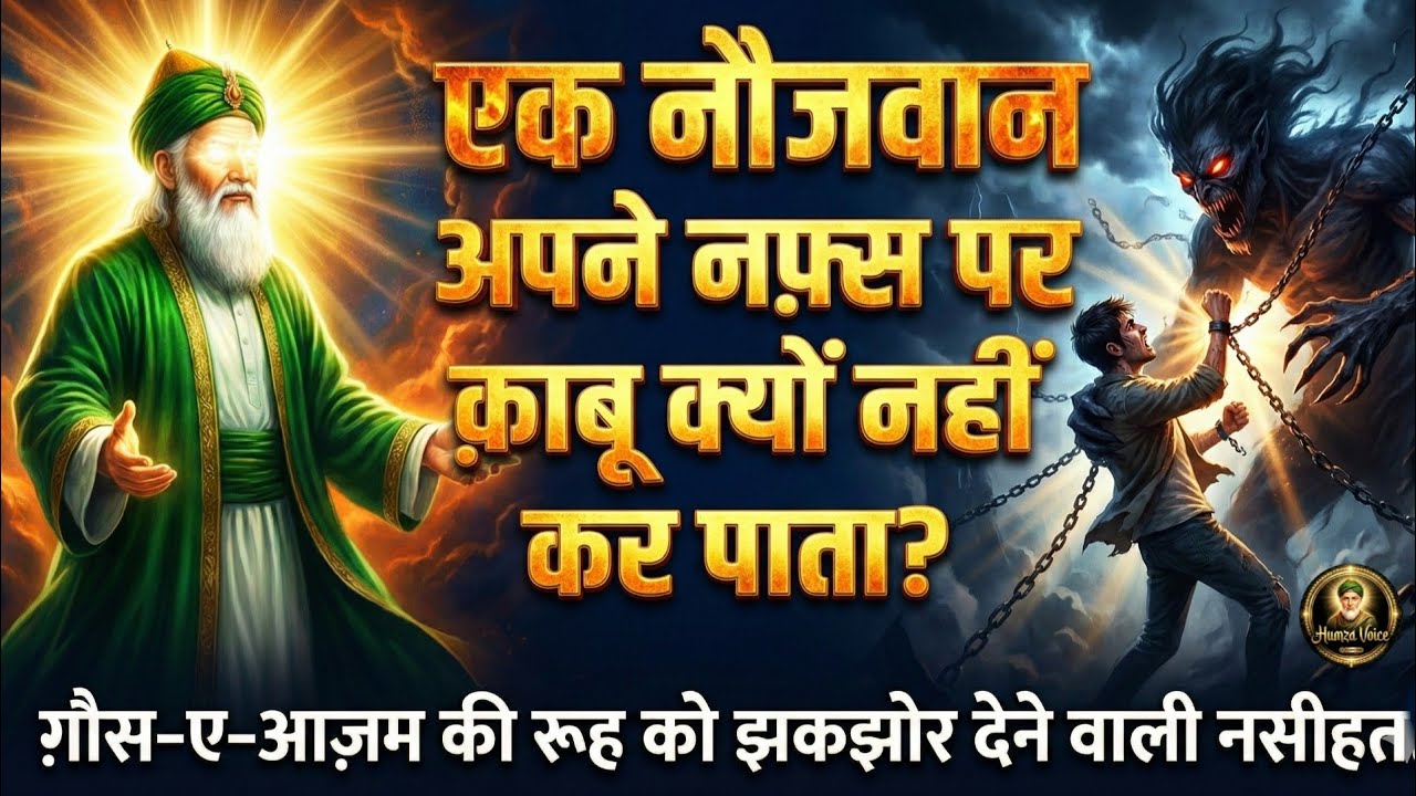 Ek Naujawan Apne Nafs Par Qabu Kyun Nahi Kar Pata? Ghaus-e-Azam Ki Nasihat | Islamic Story