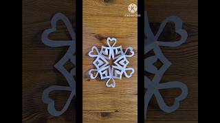 DIY easy beautiful paper snowflake ❄️ ideas ☝🏻#diy#cristmasdecor#papersnowflake