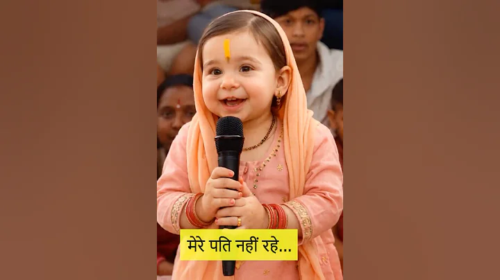 Guruji apko dhanybad dene aayi hu 😔😂 #aniruddhacharya #babypodcast #funnybaby #shorts #ytshorts