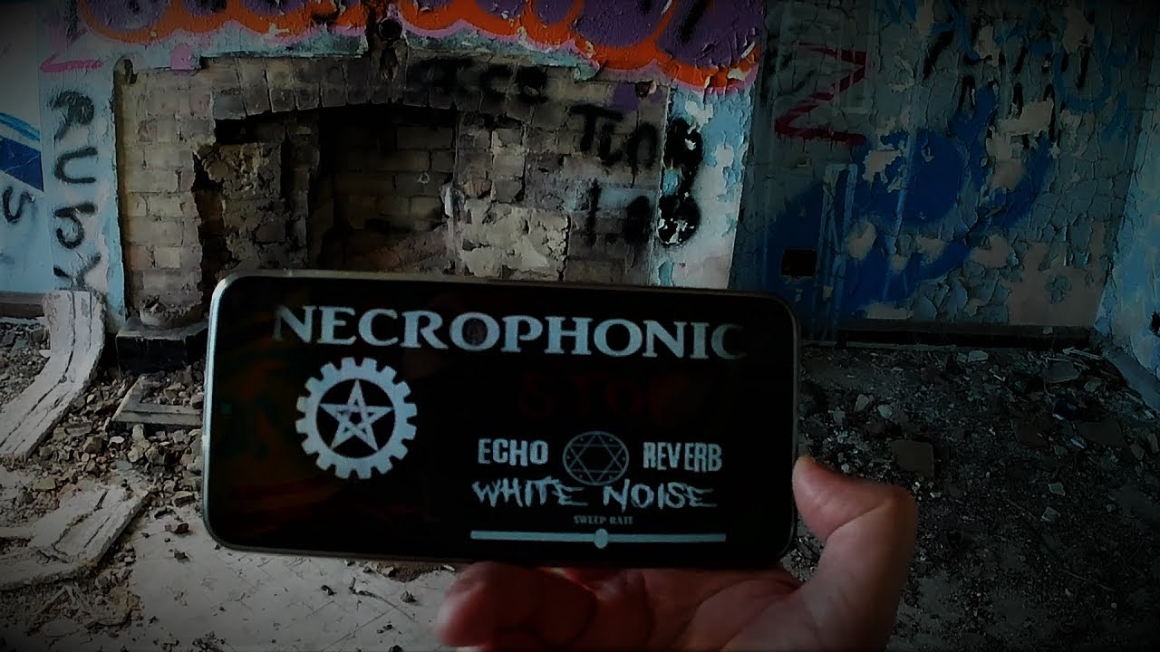 using the necrophonic app in the abandoned lord line building
